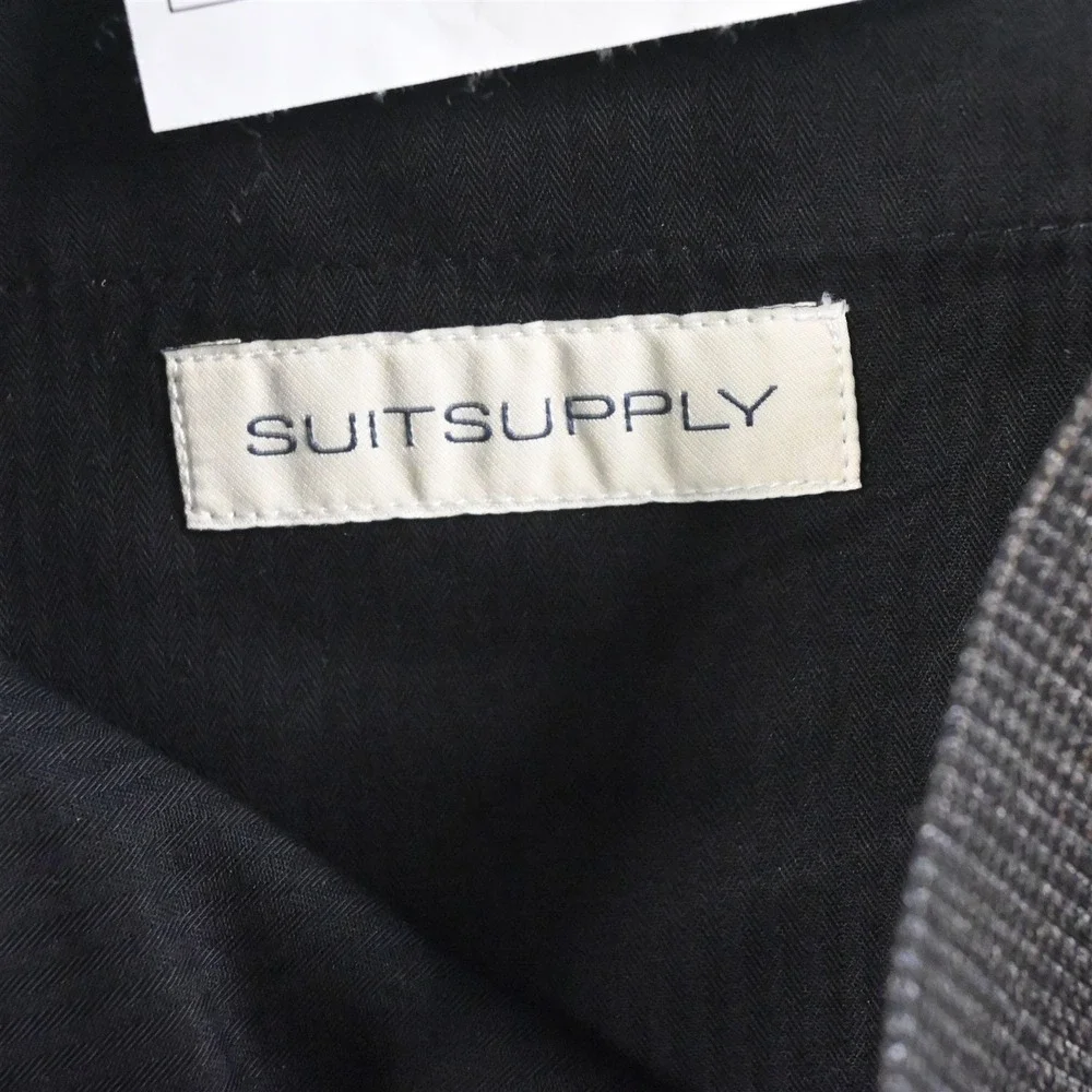Suitsupply 28x32 Brown Houndstooth‎ Vitale Barberis Brescia Slim Mens Pants